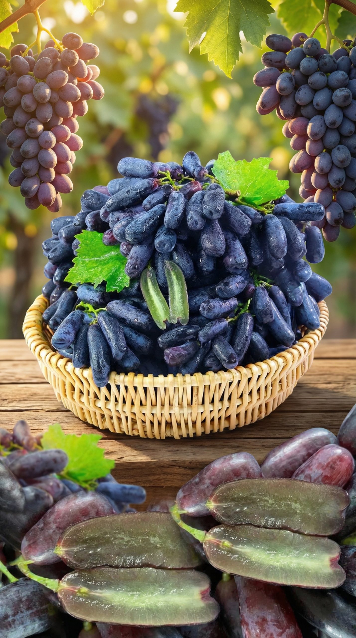 Преміальне, високоврожайне насіння блакитного винограду 🍇